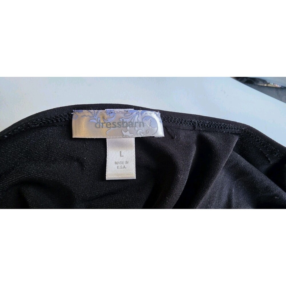 Dress Barn Size Large Women's Sleeveless Shirt Spandex Black - Picture 6 of 7
